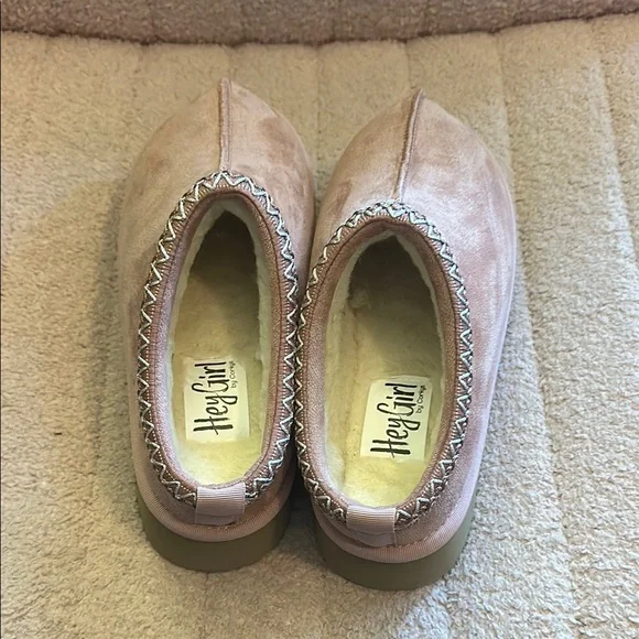 Corkys Pink Mules Cozy Platform Clogs - Picture 2 of 3